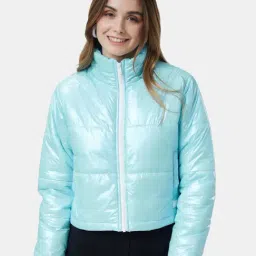 The Souled Store Aqua Blue Puffer Jacket-picture-38
