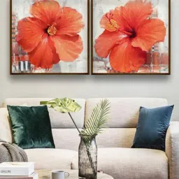 The Art House Abstract Multicolor Canvas Painting-0