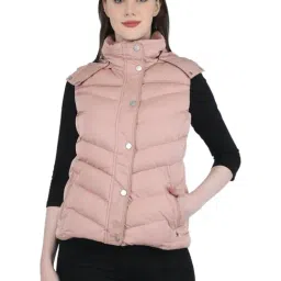 Monte Carlo Baby Pink Regular Fit Hooded Jacket-25