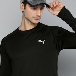 Puma Men Black Brand Logo Printed dryCELL T-shirt-image-25