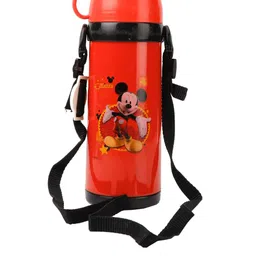 Disney Kids Red & Black Mickey Mouse Printed Stainless Steel Flask Water Bottle-9