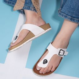 Mast & Harbour Women Suede Comfort Sandals-picture-11
