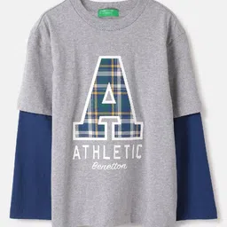 United Colors of Benetton Boys Graphic Printed Round Neck Pure Cotton T-Shirt-picture-23
