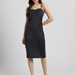 Forever 21 Black Polka Dots Shift Dress-image-31