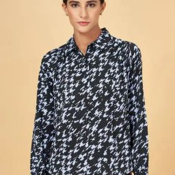 Annabelle by Pantaloons Blue Printed Shirt-image-54