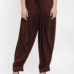 GRACIT Women Brown Solid Patiyala Salwar-picture-46