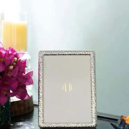 Pure Home and Living Silver Metal Hammered Medium Photo Frame-image-9