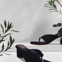Rubeezz Black Block Heels-14