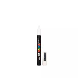 Uni Posca PC-3M 0.9-1.3 mm Fine Tip White Ink Water Based Paint Marker (Pack of 6 Pcs) image 2