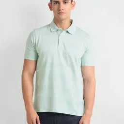 Arrow Green Cotton Regular Fit Printed Polo T-Shirt-picture-36