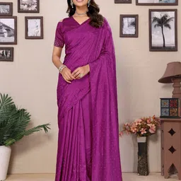 AVANTIKA FASHION Embellished Zari Banarasi Saree-picture-17