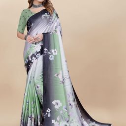 DIVASTRI Floral Satin Saree-picture-36