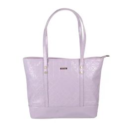 Metro Purple Textured Medium Tote Bag-45
