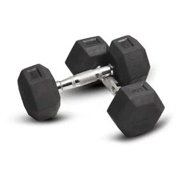 Stag Global Set of 2 Hexagonal Fixed Dumbbells (Black) Size - 10X30-image-2