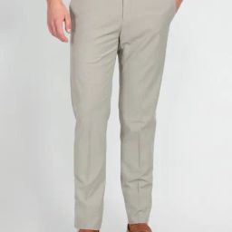 Arrow Light Grey Regular Fit Trousers-picture-18