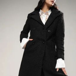 Campus Sutra Black Regular Fit Coat-image-83