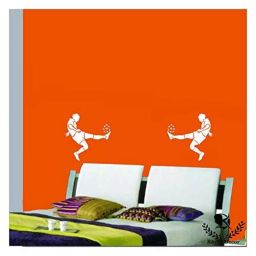 Kayra Decor Boy Playing Football 16x24 Inch Wall Design Stencil Painting KHSNT131-image-82