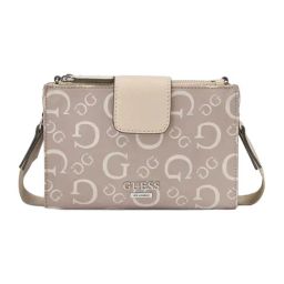 Guess Caramel Madix Logo Cross Body Bag-image-7