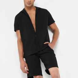 showoffff SHOWOFF Black Cotton Relaxed Fit  Co-Ords-picture-46