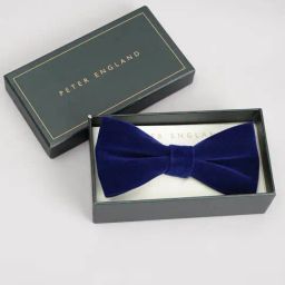 Peter England Navy Polyester Bow Tie-picture-20