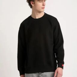 The Bear House Black Cotton Regular Fit Sweatshirt-image-88