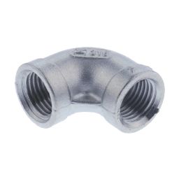 RS PRO Stainless Steel Pipe Fitting 90 Elbow 6.35 mm (1/4 inch) Female Model No 4992852-9