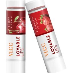 VLCC Roll On Lip Balm Strawberry & Cherry - Pack of 2 (4.5 gm Each)-0