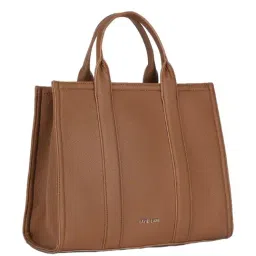 Lavie Luxe Tan LX Cobs Lg Satchel Handbag-picture-8