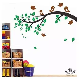 Kayra Decor Birds 50x86 Inch Wall Design Stencil Painting KHSNT444-image-15
