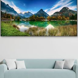 DEKORSTATION Blue & Green Painted Wooden Wall Art-image-90