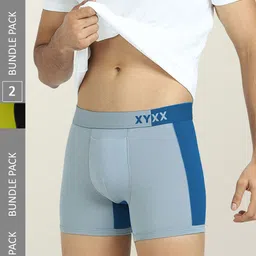 XYXX Pack of 2 Colourblocked IntelliSoft Antimicrobial Trunks XYTRNK2PCKN557-28