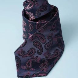 Van Heusen Navy Microfiber Embroidered Tie-picture-14