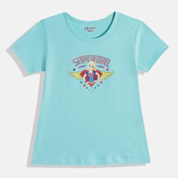 Eteenz Girls Super Girl Printed T-shirt-image-98