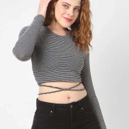 VASTRADO Black Striped Top-picture-34