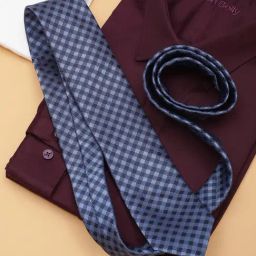 Allen Solly Blue Polyester Printed Tie-image-77
