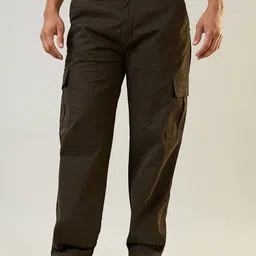 TIM PARIS Men Mid-Rise Relaxed Fit Cotton Cargo-image-55