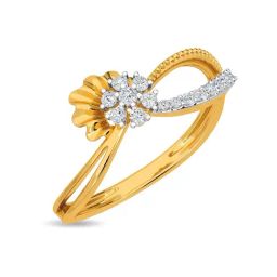 Kisna Diamond & Gold Jewellery Bethany 14k (585) Diamond & Gold Ring For Women-picture-45