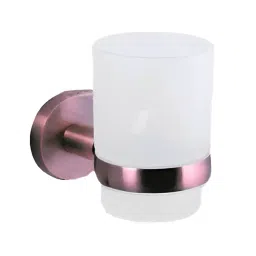 Parryware Nightlife ‎Wall Mounted Tumbler Holder with Glass Red Copper T4994A6-image-87