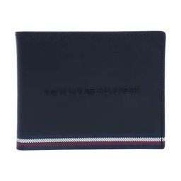 TOMMY HILFIGER Black Layou Striped Leather Bi-Fold Wallet-picture-2