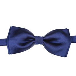 Tossido Blue Solid Bow Tie-image-84