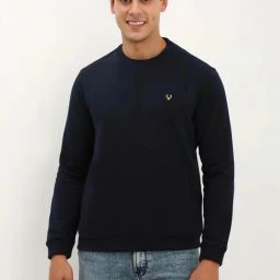 Allen Solly Navy Regular Fit Sweatshirt-picture-21