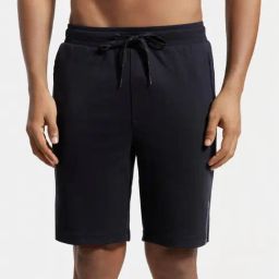 Jockey AM14 Black Super Combed Cotton Rich Shorts with Zipper Pocket-picture-21