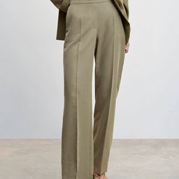 MANGO Women Straight Fit Trousers-image-51