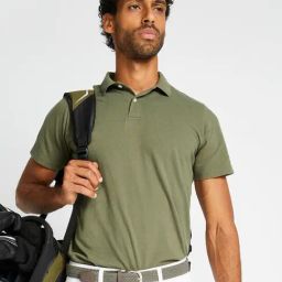 Inesis by Decathlon Dark Ivy Green Slim Fit Sports Polo-picture-31
