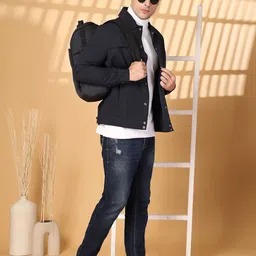 CHKOKKO Men Solid Tailored Jacket-13