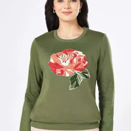 Honey by Pantaloons Green Cotton Sweatshirt-picture-22