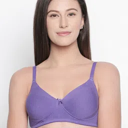 Bodycare Pack of 2 Purple Solid Non-Wired Non Padded Everyday Bra E6577PURPUR-image-44