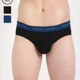 Tommy Hilfiger Multicolor Cotton Slim Fit Briefs - Pack Of 3-image-61