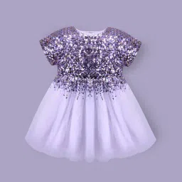 Cherry Crumble By Nitt Hyman Girls Purple Flared Embellished Dress-image-15