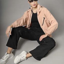 Chkokko Peach Plain Jacket image 4